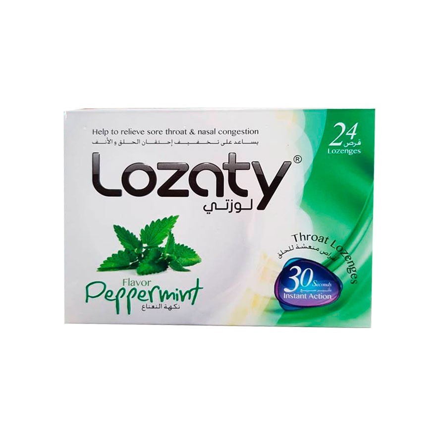 Lozaty Peppermint 24 Lozenges Suger Free