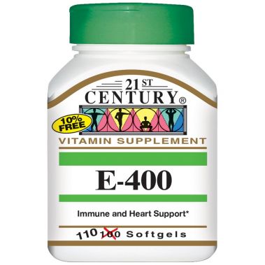 21St Century, Vitamin E, 180 Mg (400 Iu), 110 Softgels