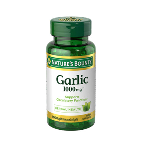 Natures Bounty Garlic Oil 1000Mg Softgel (100 Tabs)
