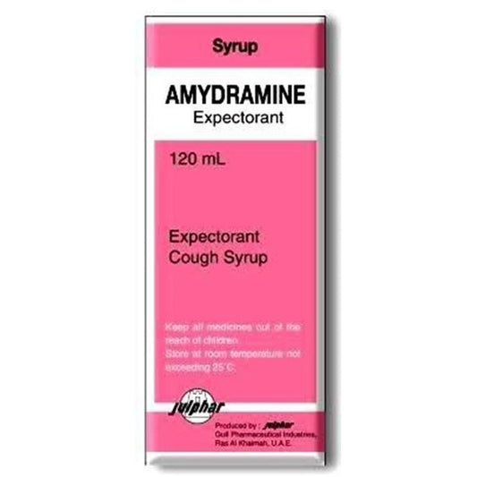 Amydramine Expectorant Syrup 120Ml Bottle