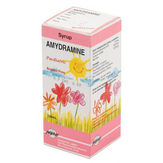Amydramine Paediatric Syrup (Alcohol Free) 120Ml Bottle
