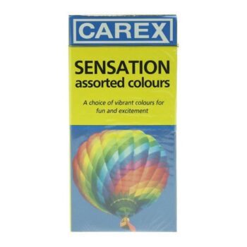 Carex Sensation Assorted Colour Condom Pack Of 12