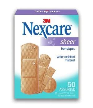 Nexcare™ Sheer Adhesive Bandages 658-50 Assorted