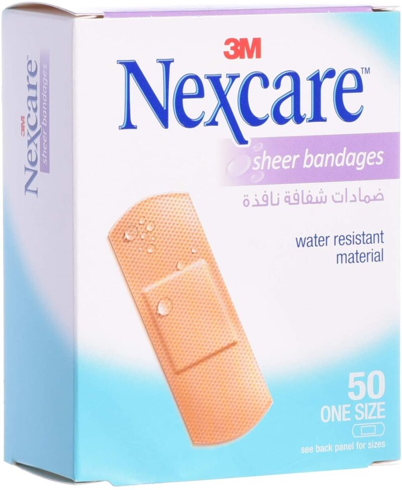 Nexcare Sheer Water Resistant Bandages