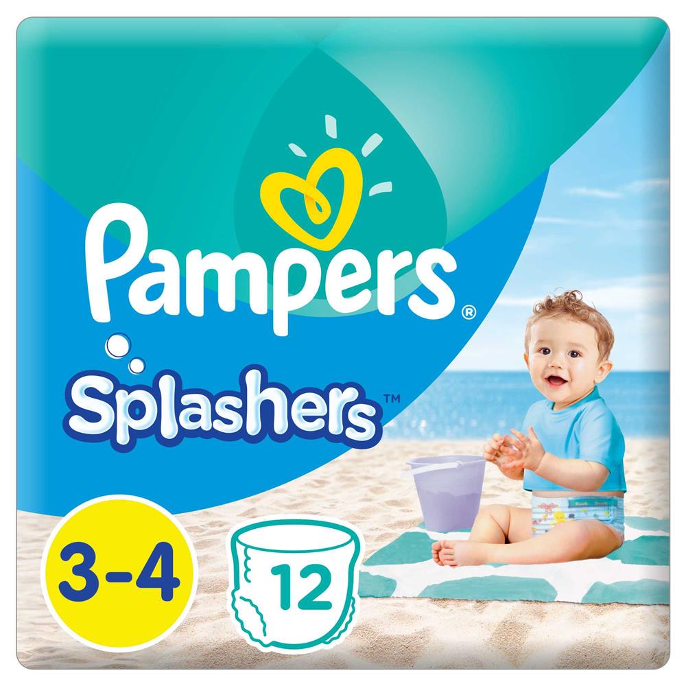 Pampers Splashers Size 3-4 Swim Pants 12's - Makkah Pharmacy