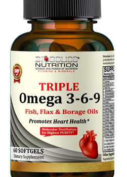 Biobolics Omega 3 – 6 – 9 3600mg – 60 Softgels