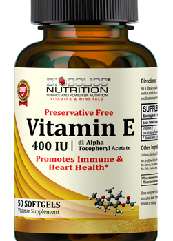 Biobolics Vitamin E 400 IU 50 Softgels