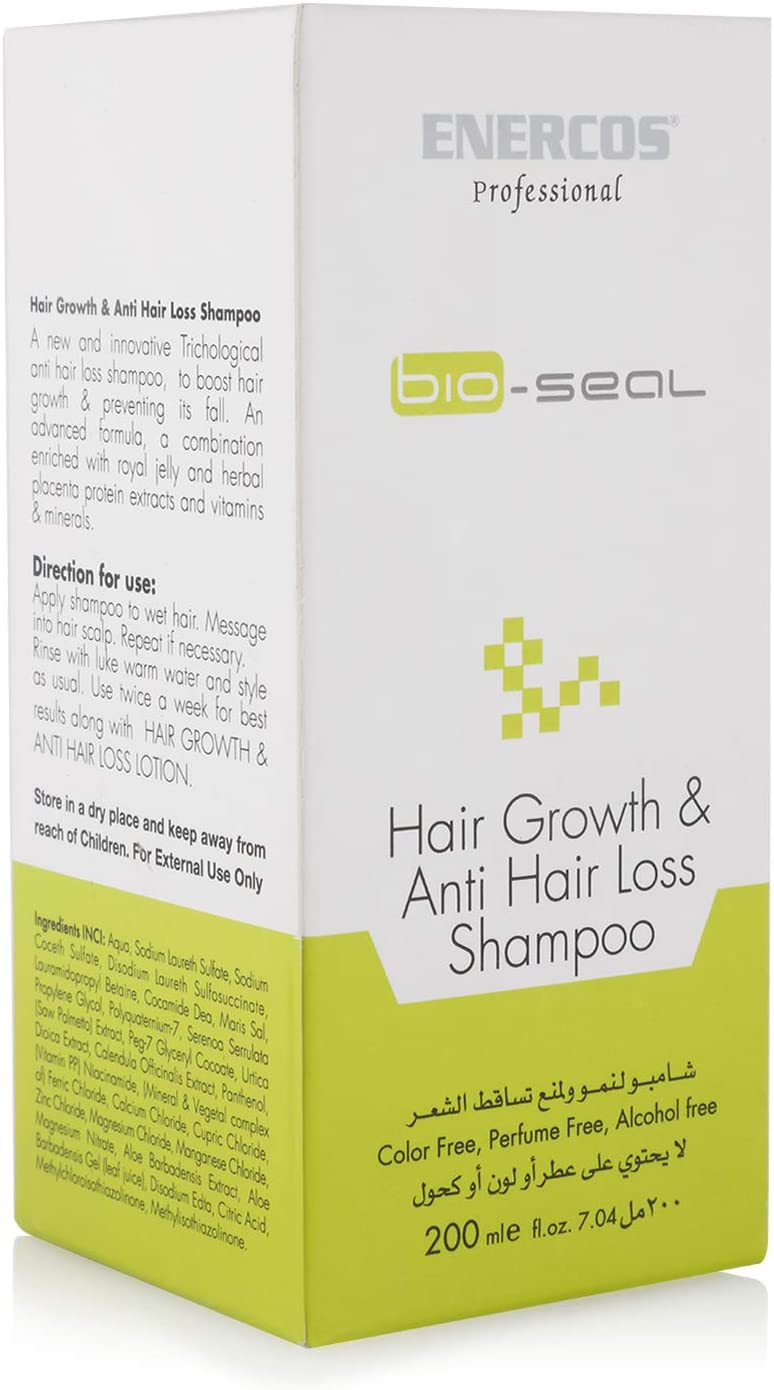 Nazih Enercos Bio-Seal Shampoo For Hair Loss - 200 ml - Makkah Pharmacy