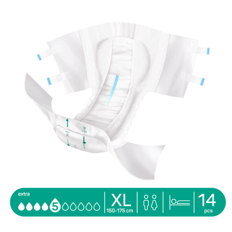 Hartmann Molicare Green Extra Size Adult Diaper 14’S Xl - Image 3