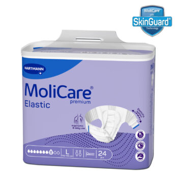 Adult Diaper, Molicare Premium Elastic, Slip diapers for adult incontinence, Unisex, Extra Large, 8 Drops, 14 pieces / pack