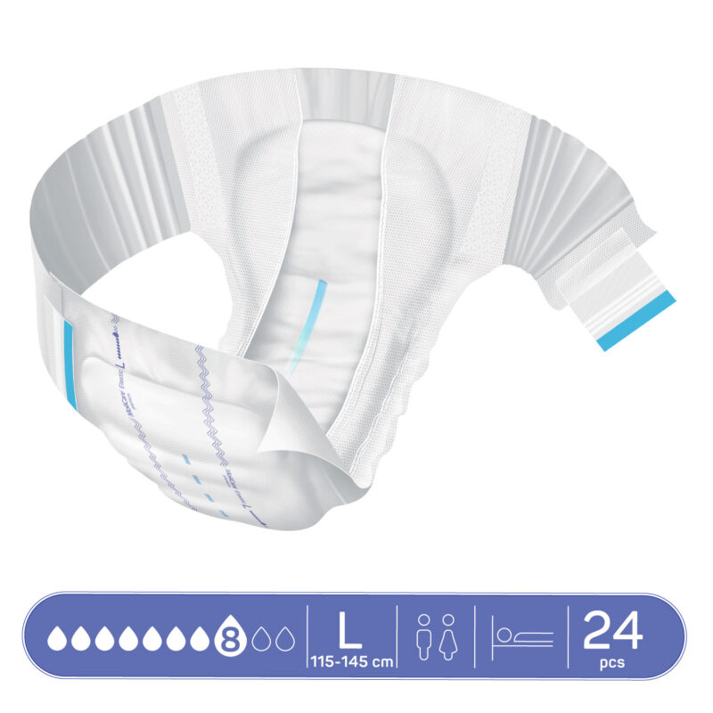 Adult Diaper, Molicare Premium Elastic, Slip diapers for adult incontinence, Unisex, Extra Large, 8 Drops, 14 pieces / pack - Image 3